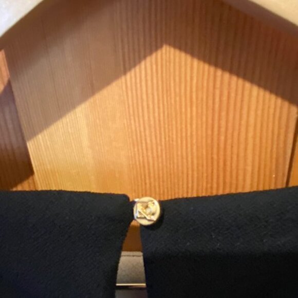 Donna Karan Women's Printed Crewneck Sleeveless Black Cream Top Sz M - Picture 4 of 6